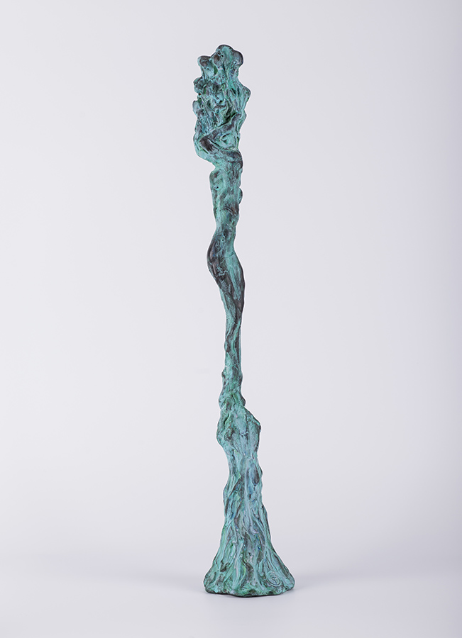 Turnare – sculptură în lut ars patinat, artist Petru Leahu – Petru Leahu – O Galerie de Artă