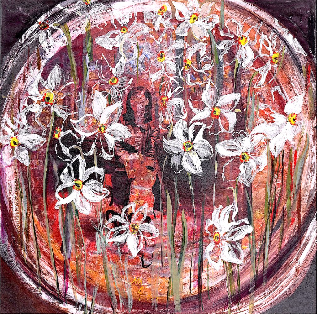 Primăvara promisă – tehnică mixtă, artistă Cristina Marian – Cristina Marian – O Galerie de Artă
