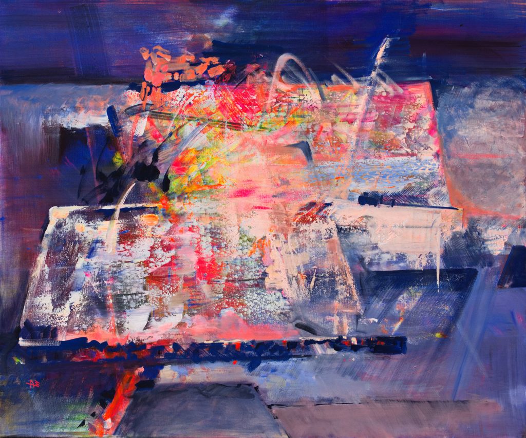 Oglinzile trecutului II – pictură în acrilic, artistă Cristina Marian – Cristina Marian – O Galerie de Artă