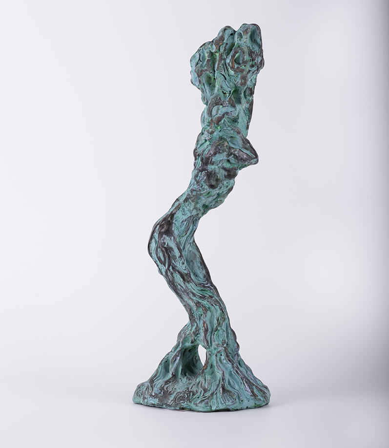 Reverență – sculptură în lut ars patinat, artist Petru Leahu – Petru Leahu – O Galerie de Artă