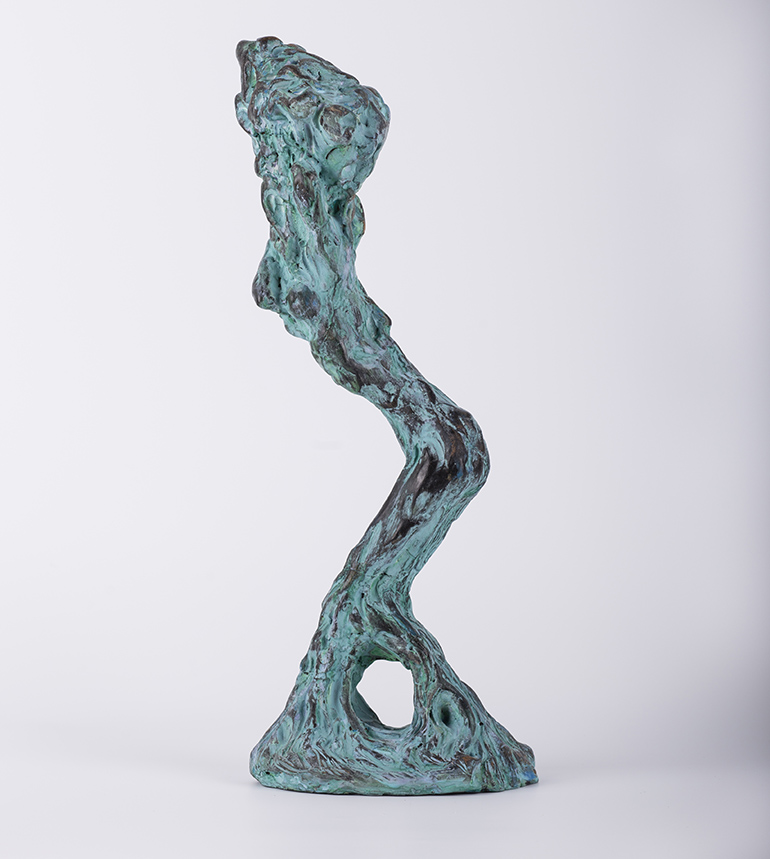 Reverență – sculptură în lut ars patinat, artist Petru Leahu – Petru Leahu – O Galerie de Artă