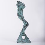 Reverență – sculptură în lut ars patinat, artist Petru Leahu – Petru Leahu – O Galerie de Artă