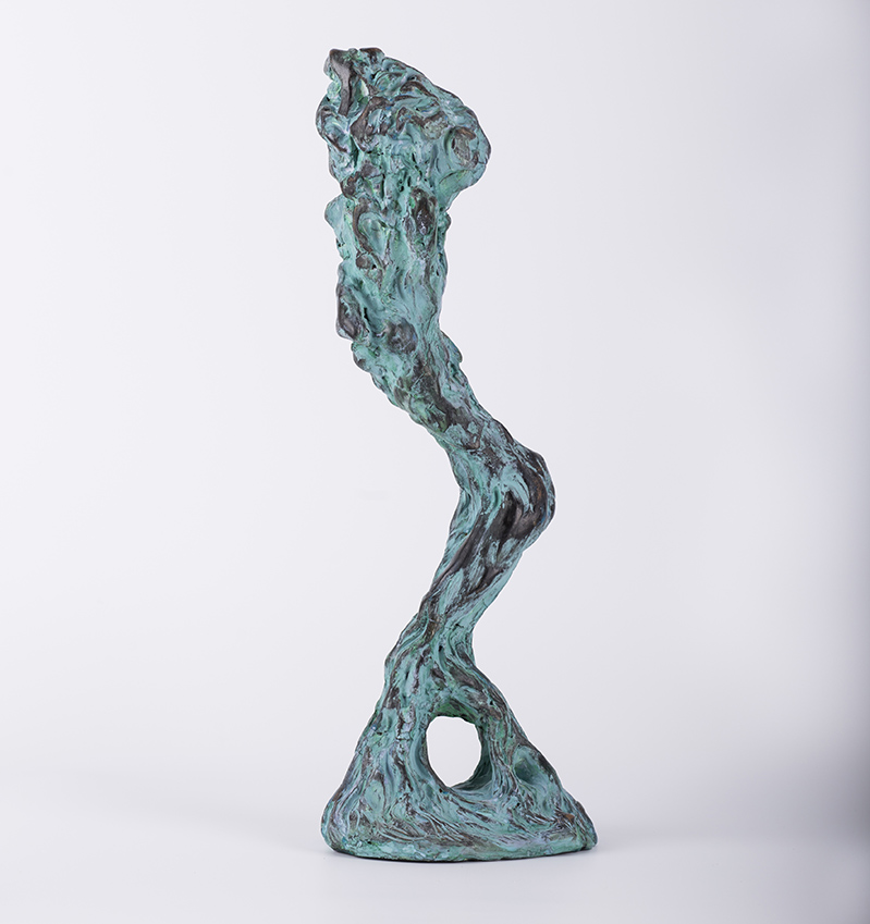 Reverență – sculptură în lut ars patinat, artist Petru Leahu – Petru Leahu – O Galerie de Artă