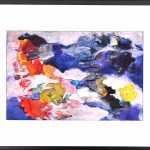 Poveste despre nori III – tehnică mixta pe hârtie – tehnică mixtă, artistă Cristina Marian – Cristina Marian – O Galerie de Artă