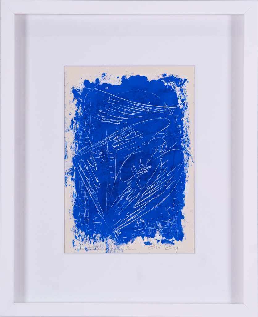 Înger cu scara – pictură în ulei, artist Iurie Cojocaru – Iurie Cojocaru – O Galerie de Artă