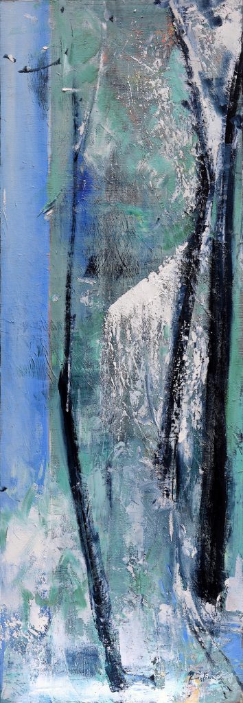 Locul alb I – pictură în ulei, artistă Cristina Marian – Cristina Marian – O Galerie de Artă