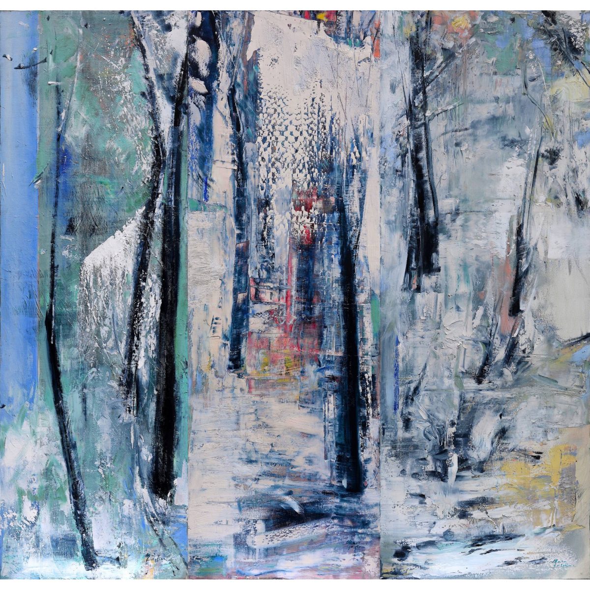Locul alb I, II, III – pictură în ulei, artistă Cristina Marian – Cristina Marian – O Galerie de Artă