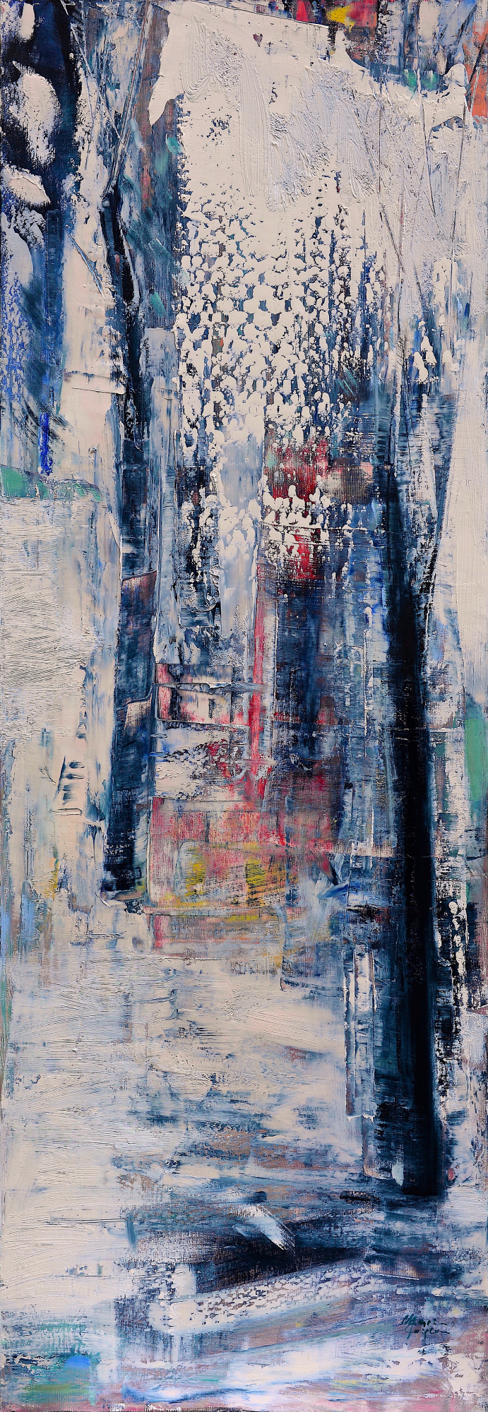 Locul alb II – pictură în ulei, artistă Cristina Marian – Cristina Marian – O Galerie de Artă