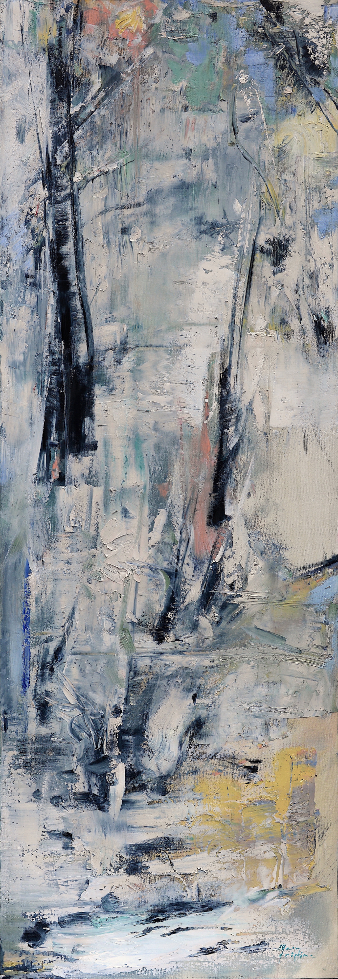 Locul alb III – pictură în ulei, artistă Cristina Marian – Cristina Marian – O Galerie de Artă