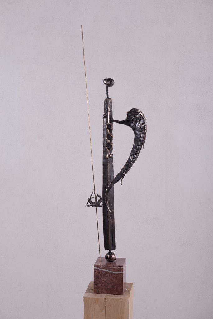 Îngerul Învierii – sculptură în bronz, artist Liviu Bumbu – Liviu Bumbu – O Galerie de Artă