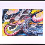 Poveste despre nori II – acuarela si creion pe hârtie – acuarelă, artistă Cristina Marian – Cristina Marian – O Galerie de Artă