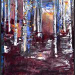 Pădure – pictură în ulei, artistă Cristina Marian – Cristina Marian – O Galerie de Artă