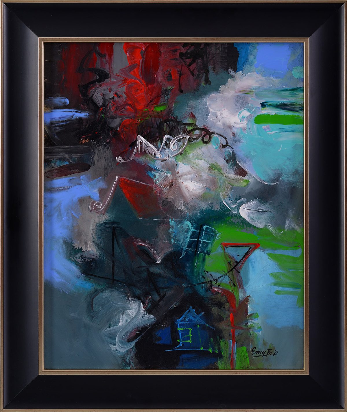 Aspirație – pictură în acrilic, artist Emanuel Bumbu – Emanuel Bumbu – O Galerie de Artă
