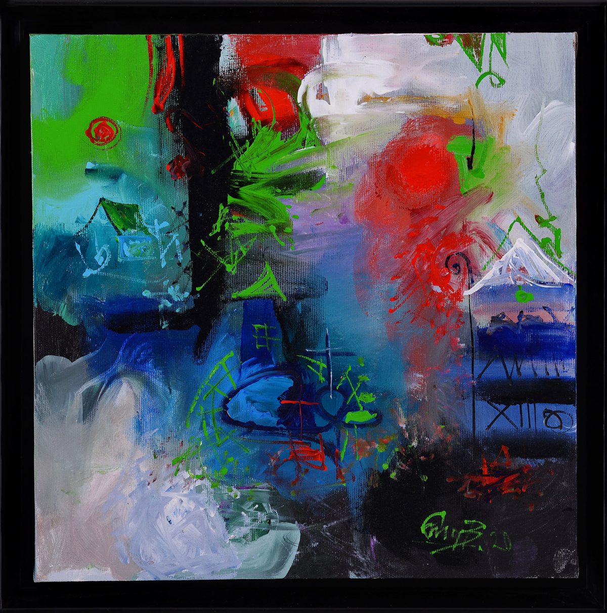 Dorința I – pictură în acrilic, artist Emanuel Bumbu – Emanuel Bumbu – O Galerie de Artă
