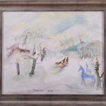 Săniuțe și inoroguri – pictură în ulei, artist Octavian Cosman – Octavian Cosman – O Galerie de Artă