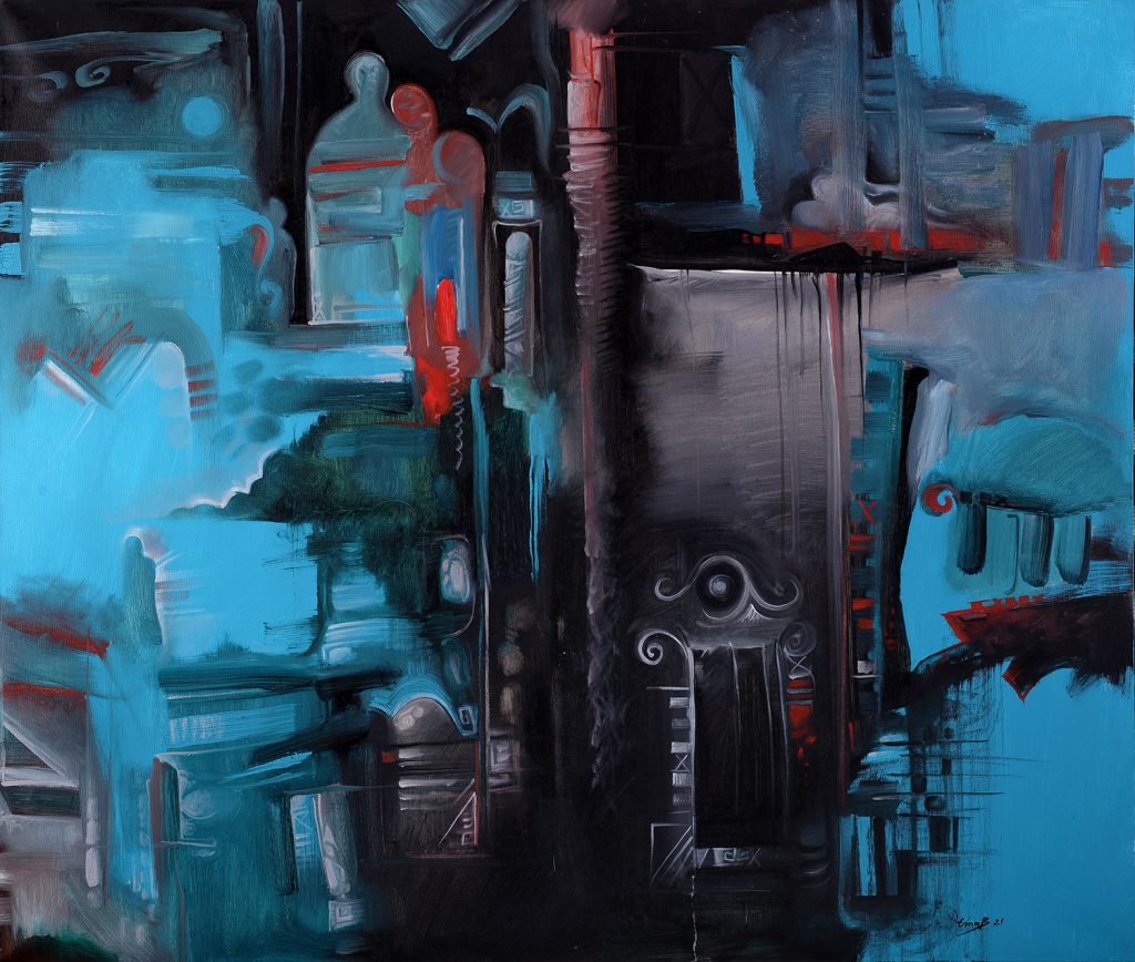 Poiezie – pictură în acrilic, artist Emanuel Bumbu – Emanuel Bumbu – O Galerie de Artă
