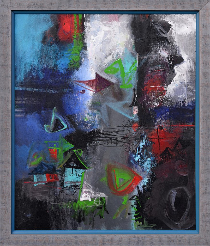 Lumea mea – pictură în acrilic, artist Emanuel Bumbu – Emanuel Bumbu – O Galerie de Artă