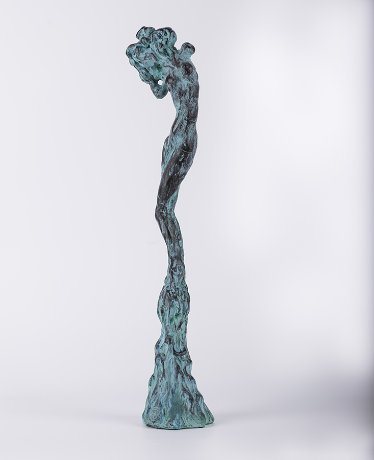 Unduire vie – sculptură în lut ars patinat, artist Petru Leahu – Petru Leahu – O Galerie de Artă