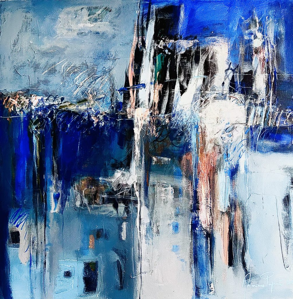 Introspecție 4 – pictură în acrilic, artistă Mariana Papară – Mariana Papară – O Galerie de Artă
