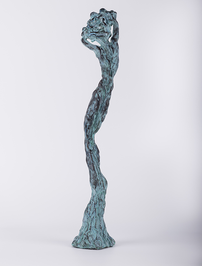 Unduire vie II – sculptură în lut ars patinat, artist Petru Leahu – Petru Leahu – O Galerie de Artă