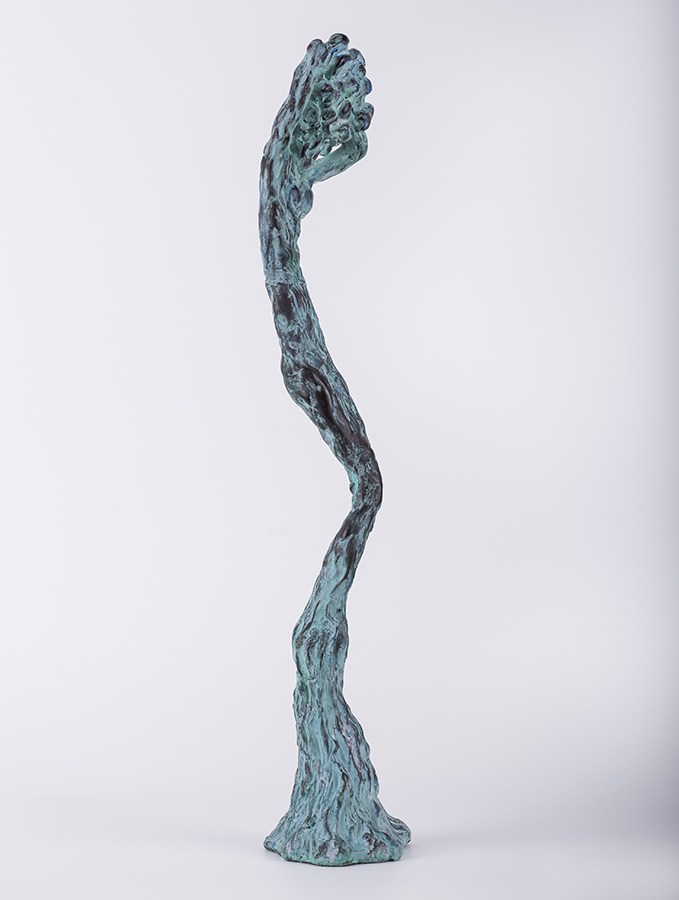 Unduire vie II – sculptură în lut ars patinat, artist Petru Leahu – Petru Leahu – O Galerie de Artă