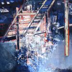 Podul bunicii (I) – pictură în ulei, artistă Cristina Marian – Cristina Marian – O Galerie de Artă