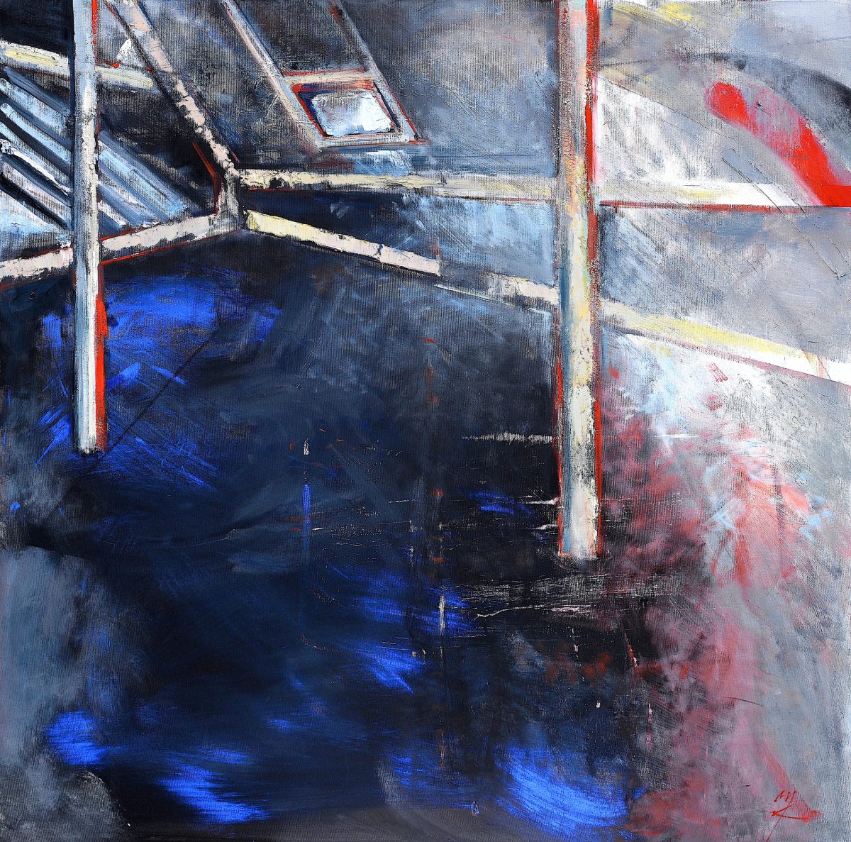 Podul bunicii (II) – pictură în ulei, artistă Cristina Marian – Cristina Marian – O Galerie de Artă