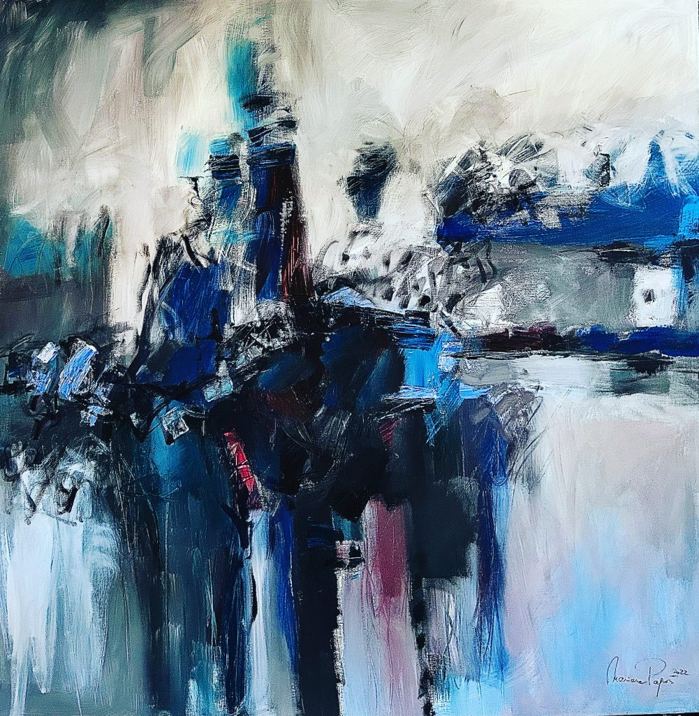 Introspecție 6 – pictură în acrilic, artistă Mariana Papară – Mariana Papară – O Galerie de Artă