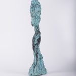 Odihnă – sculptură în lut ars patinat, artist Petru Leahu – Petru Leahu – O Galerie de Artă