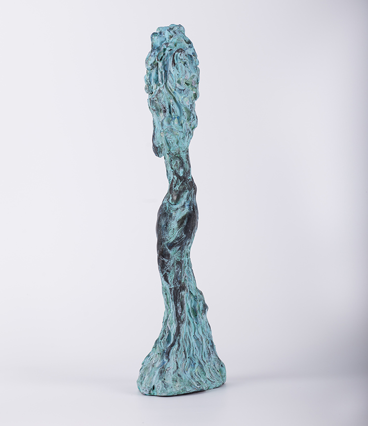 Odihnă – sculptură în lut ars patinat, artist Petru Leahu – Petru Leahu – O Galerie de Artă