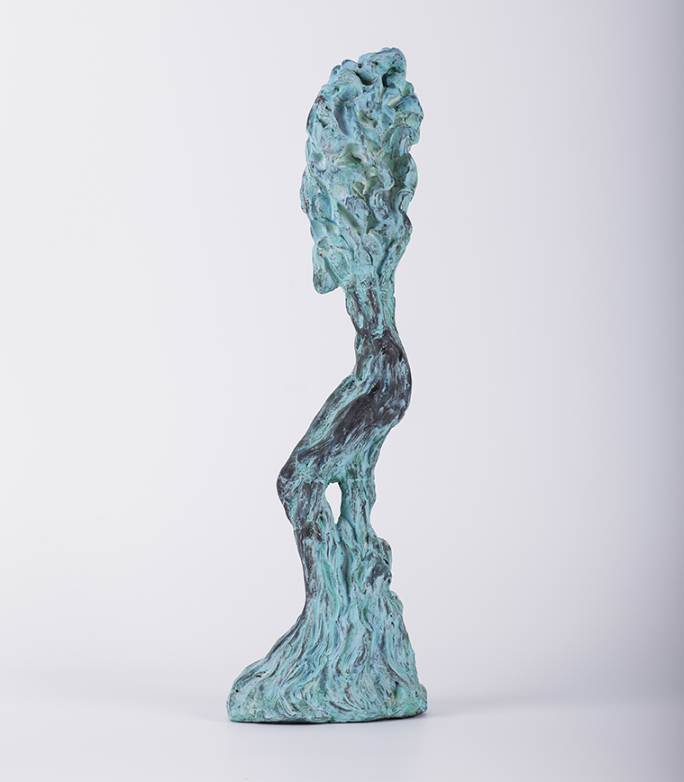 Odihnă – sculptură în lut ars patinat, artist Petru Leahu – Petru Leahu – O Galerie de Artă