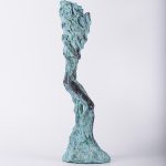 Odihnă – sculptură în lut ars patinat, artist Petru Leahu – Petru Leahu – O Galerie de Artă