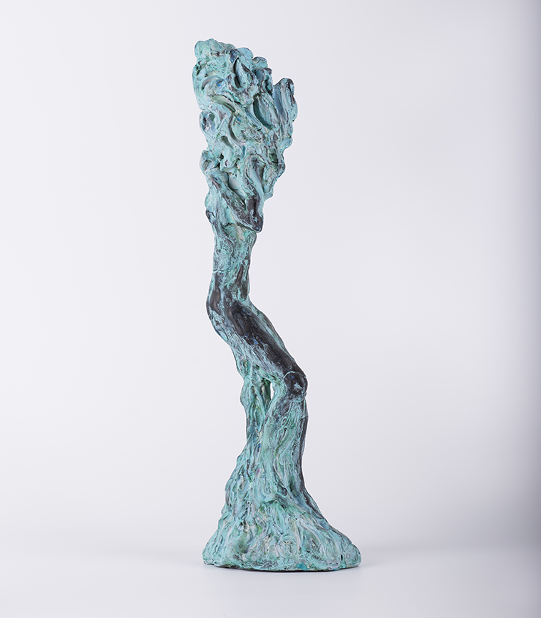 Odihnă – sculptură în lut ars patinat, artist Petru Leahu – Petru Leahu – O Galerie de Artă