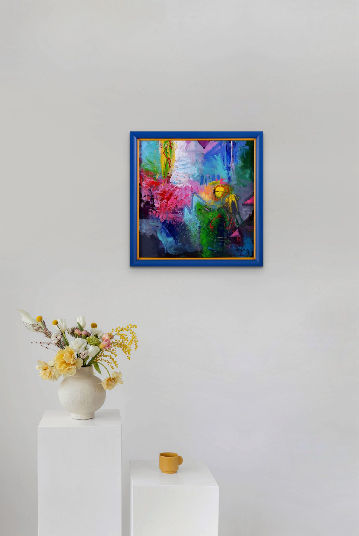 Entuziasm – pictură în acrilic, artist Emanuel Bumbu – Emanuel Bumbu – O Galerie de Artă