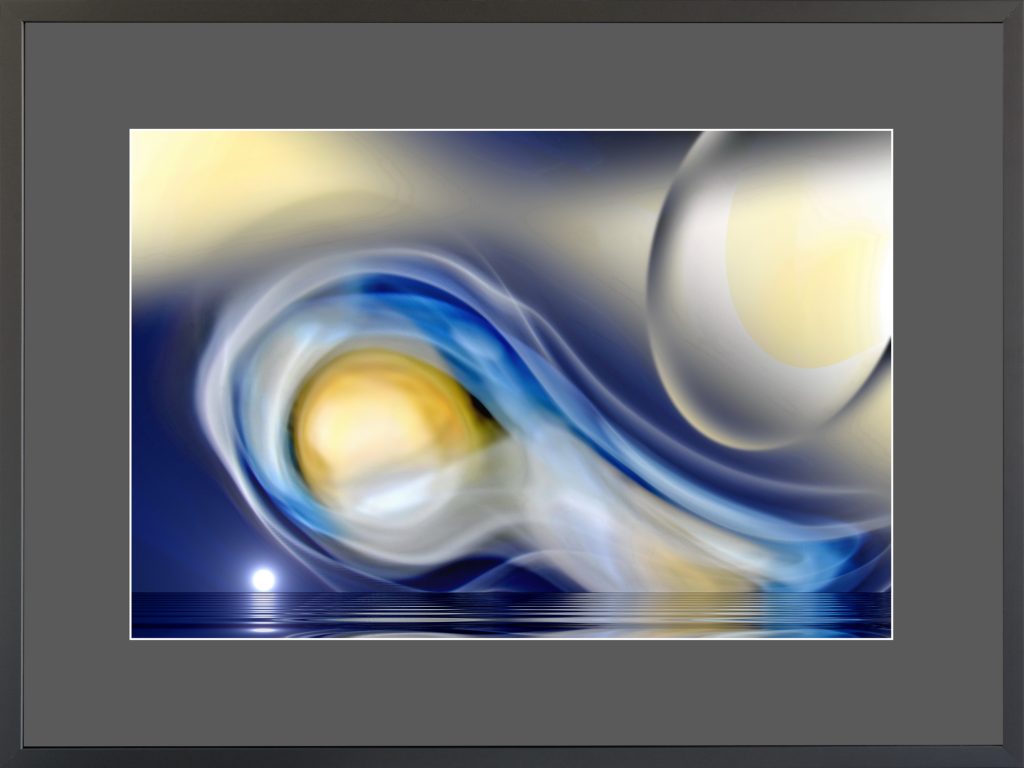 Acvatica 16 interferențe ultramarine – grafica digitala – fotografie, artist RADU POP