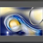 Acvatica 16 interferențe ultramarine – grafica digitala – fotografie, artist Radu Pop – Radu Pop – O Galerie de Artă