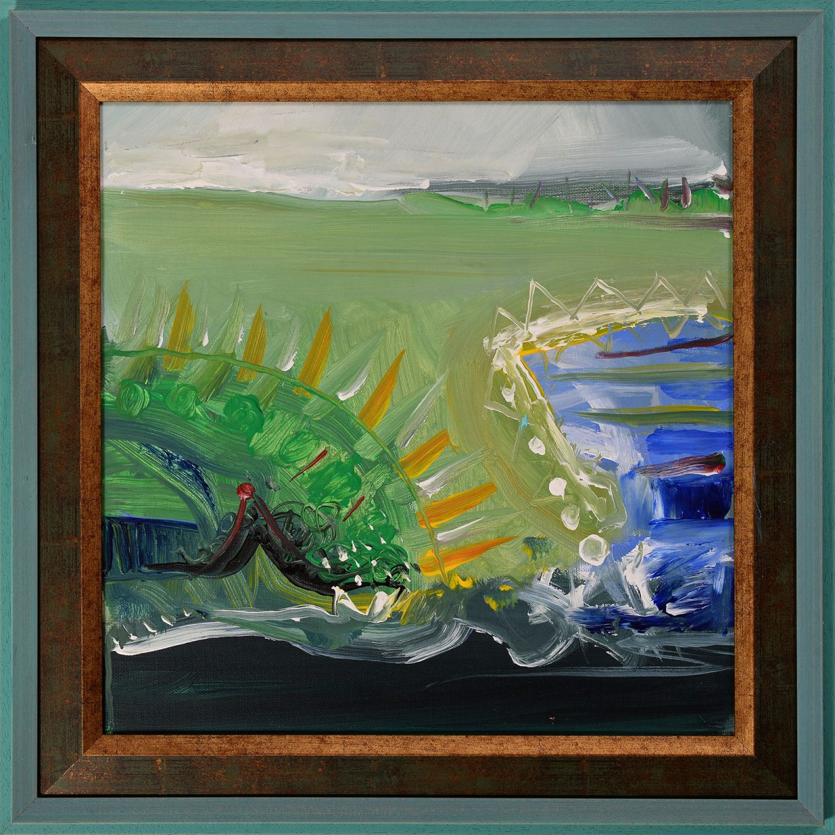 Adăpost – pictură în acrilic, artist Emanuel Bumbu – Emanuel Bumbu – O Galerie de Artă