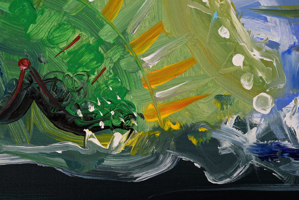 Adăpost – pictură în acrilic, artist Emanuel Bumbu – Emanuel Bumbu – O Galerie de Artă