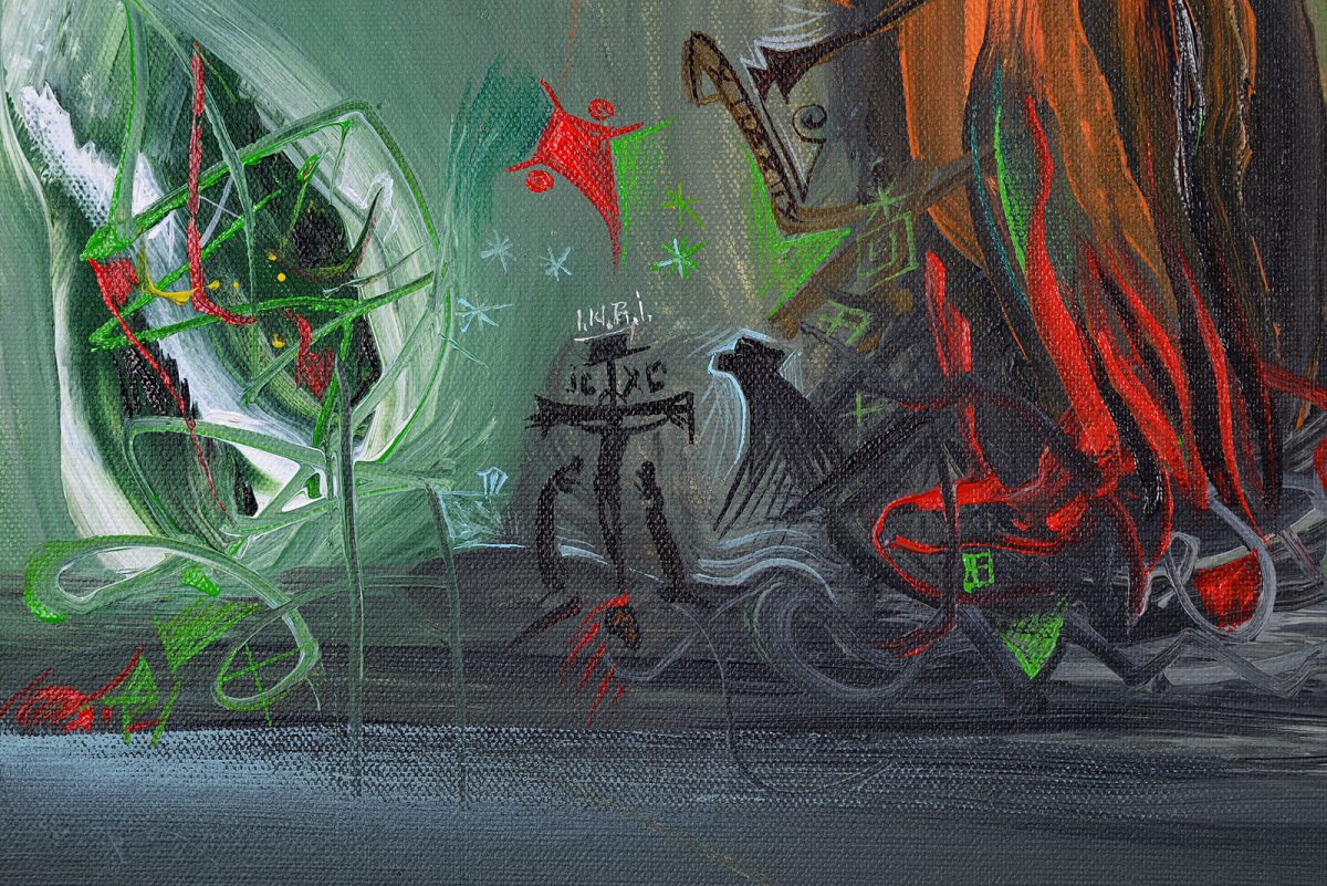 Apocalipsa – pictură în acrilic, artist Emanuel Bumbu – Emanuel Bumbu – O Galerie de Artă