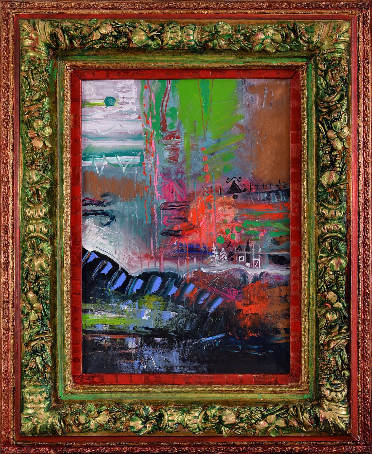 Arhitectură – pictură în acrilic, artist Emanuel Bumbu – Emanuel Bumbu – O Galerie de Artă