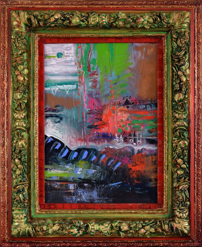 Arhitectură – pictură în acrilic, artist Emanuel Bumbu – Emanuel Bumbu – O Galerie de Artă