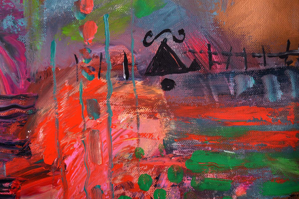 Arhitectură – pictură în acrilic, artist Emanuel Bumbu – Emanuel Bumbu – O Galerie de Artă