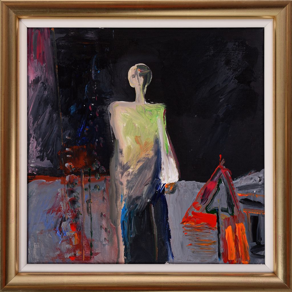 Așteptare – pictură în acrilic, artist Emanuel Bumbu – Emanuel Bumbu – O Galerie de Artă