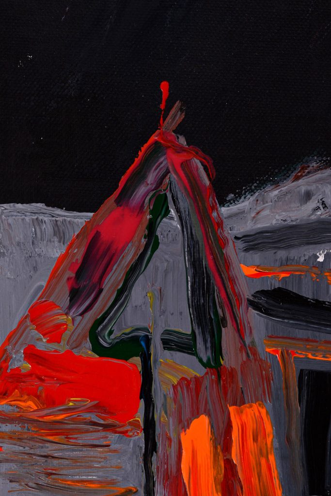 Așteptare – pictură în acrilic, artist Emanuel Bumbu – Emanuel Bumbu – O Galerie de Artă