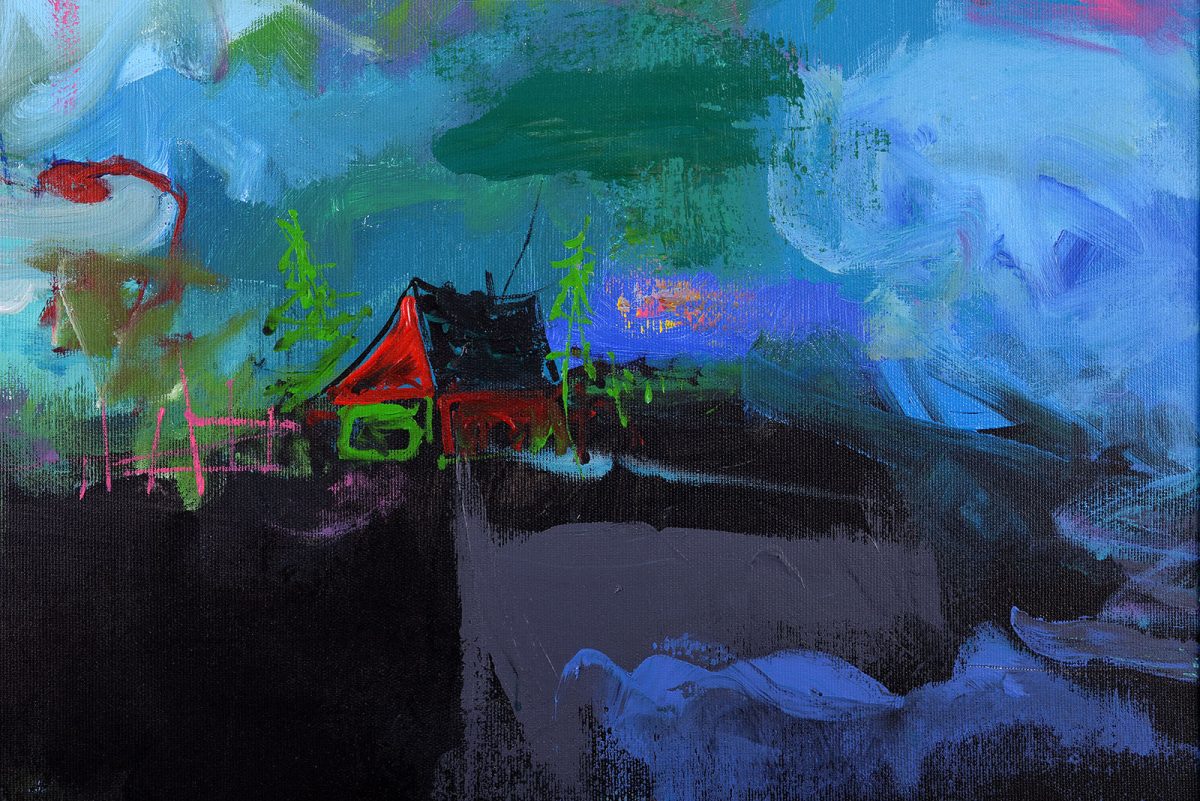 Castel – pictură în acrilic, artist Emanuel Bumbu – Emanuel Bumbu – O Galerie de Artă
