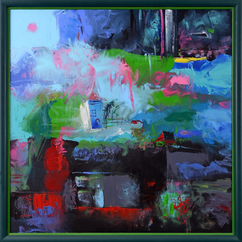 Castel – pictură în acrilic, artist Emanuel Bumbu – Emanuel Bumbu – O Galerie de Artă