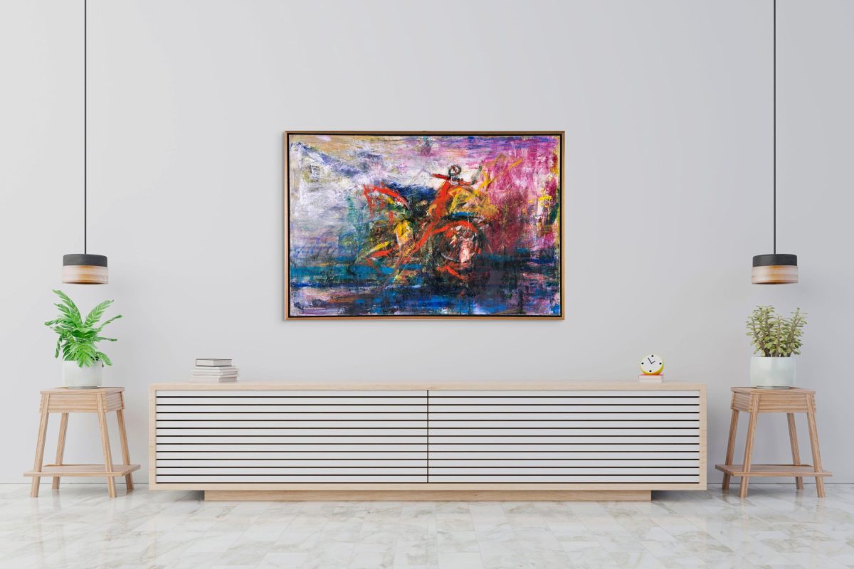Călărețul anonim III – pictură în ulei, artist Iurie Cojocaru – Iurie Cojocaru – O Galerie de Artă