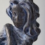 Însingurare – ceramică patinată, artist Petru Leahu – Petru Leahu – O Galerie de Artă