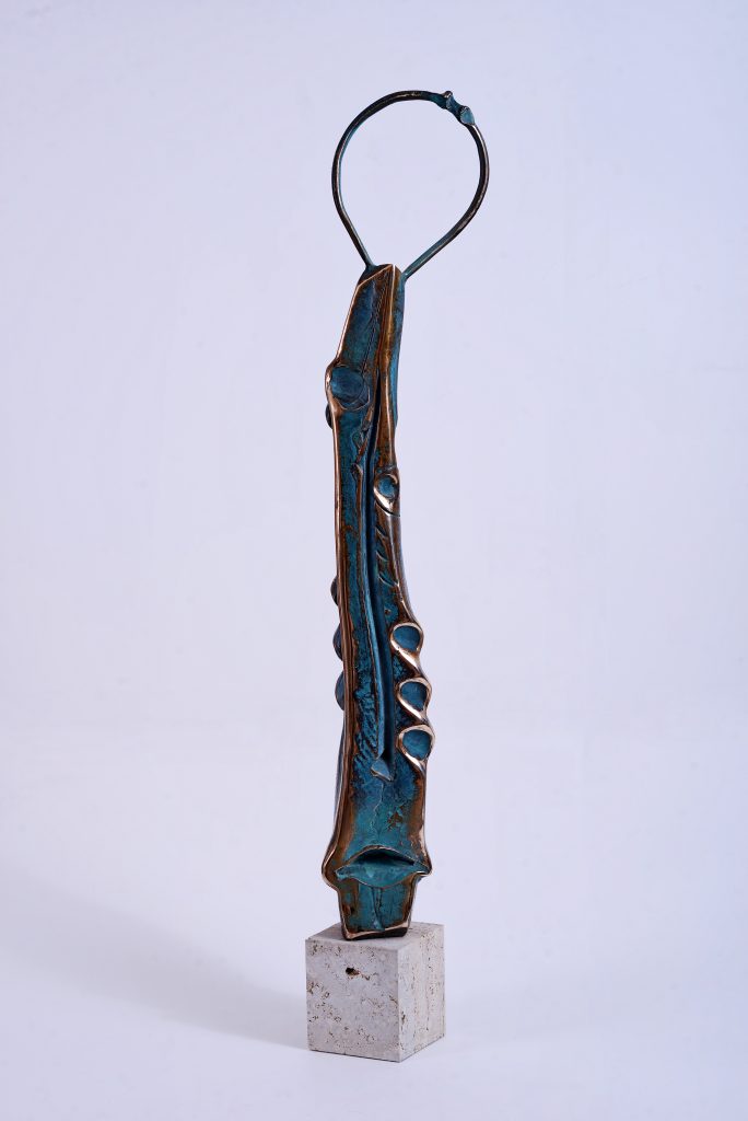 Ascet I – sculptură în bronz, artist Liviu Bumbu – Liviu Bumbu – O Galerie de Artă