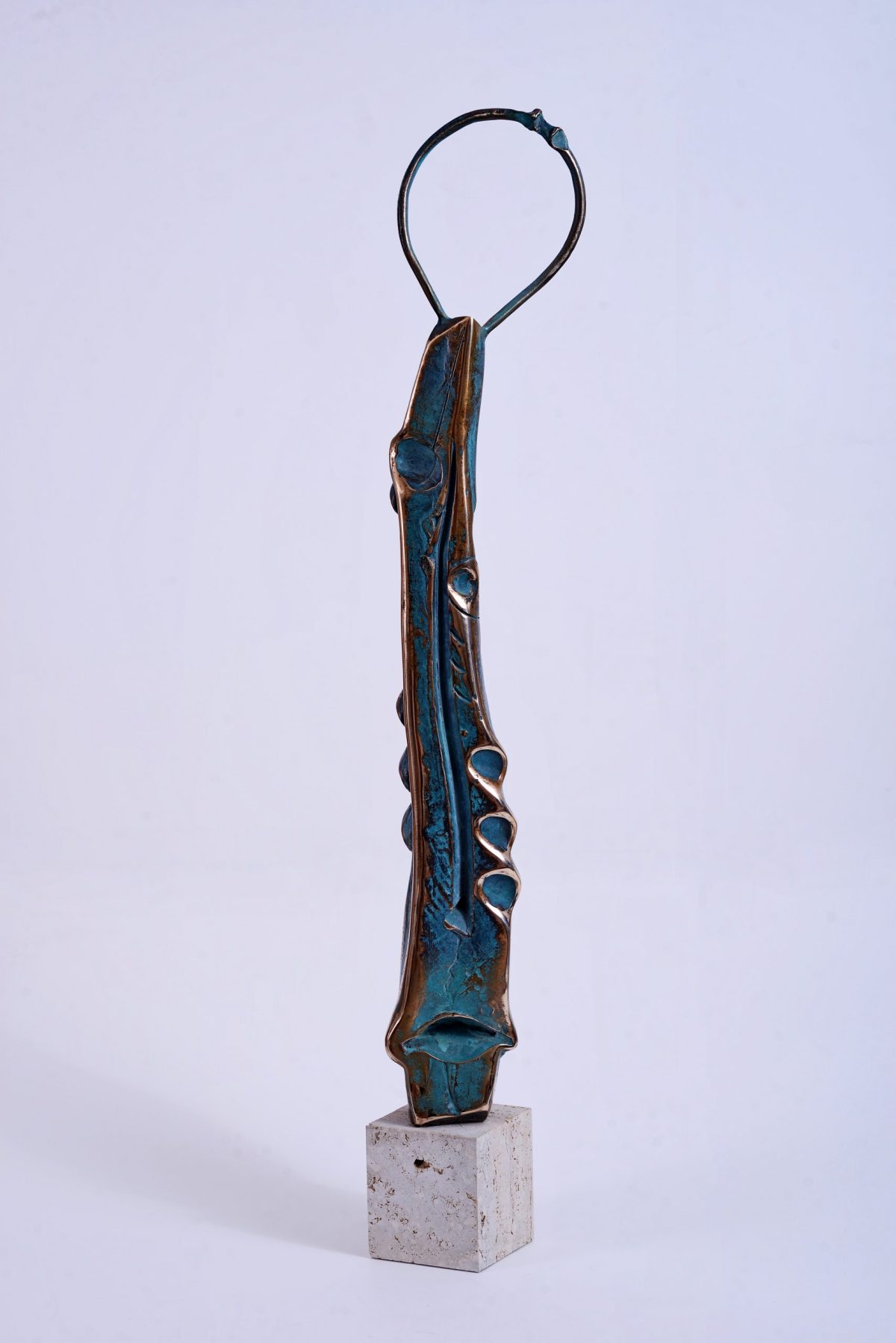 Ascet I – sculptură în bronz, artist Liviu Bumbu – Liviu Bumbu – O Galerie de Artă